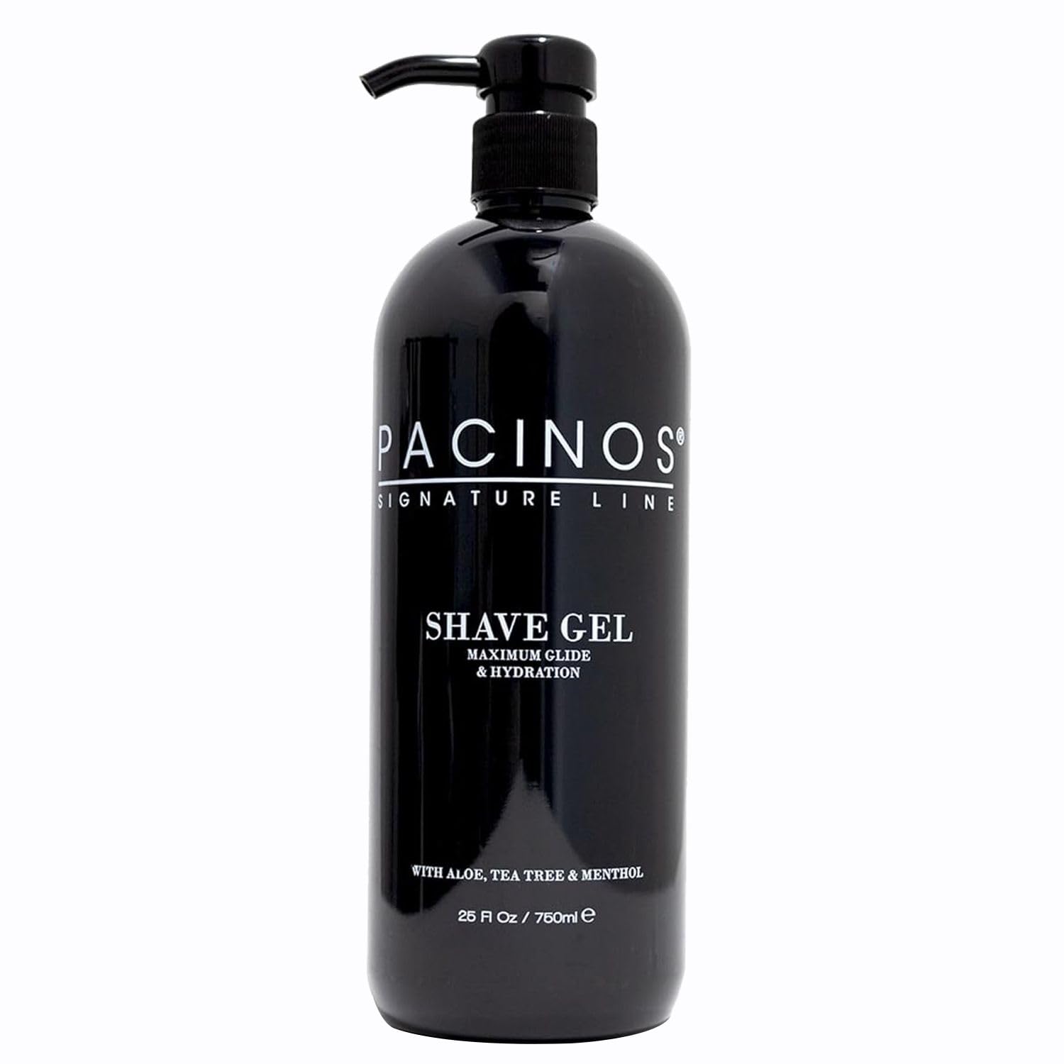 Pacinos Shave Gel - Cooling Menthol, Aloe & Tea Tree - Prevents Irritation & Moisturizes Skin - Maximum Glide For A Smooth Shave
