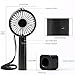 ifecco Mini Handheld Fan, Portable Mini Fan with Build-in 2600mAh USB Rechargeable Fan for Outdoor Room Office Household Traveling (Black)