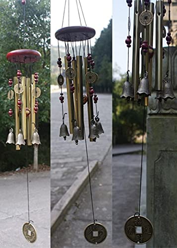 Wind Chimes Outdoor Yard Garden Tubes Bells Copper Antique Windchime Wall Hanging Home Decor Decoration Wind Chimes