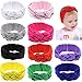 inSowni 10 Pack Boutique Solid Celtic Knot Headbands for Baby Girls Toddlers Infants Kids