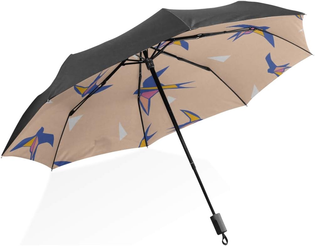 Invert Umbrellas Many Swallows in Flight Portable Compact Folding