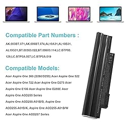 ASUNCELL AL10A31 Laptop Battery fit Acer Aspire One