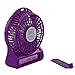 Innobay 4-inch Mini Hand Held Portable USB Fan Powered by Premium 2600mAh 18650 Lithium Rechargeable Battery, 4 Blades, 3 Speeds Wind, Powerful Air Flow (F95B Purple)