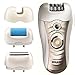 Sminiker Professional 3 in 1 Rechargeable Waterproof Lady Hair Removal Kit ( Bikini Trimmer,Hair Epilator,Callus Remover ) 2 Mode Power Switch Hair Shaver for Arm Underarm Bikini Line & Legs (Gold)