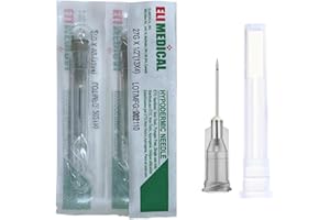 Elimedical Disposable Needle for Animal, Pet and Industrial Dispensing, 27G x 1/2", 100pcs/box NDL2713