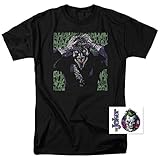 The Joker Laughing DC Comics T Shirt & Exclusive Stickers (Medium)