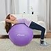Trideer Extra Thick Yoga Ball Exercise Ball, 5 Sizes Ball Chair, Heavy Duty Swiss Ball for Balance, Stability, Pregnancy, Physical Therapy, Quick Pump Included