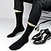 8 Pack Black Dress Socks for Mens Cotton Mid Calf size Large 10-13