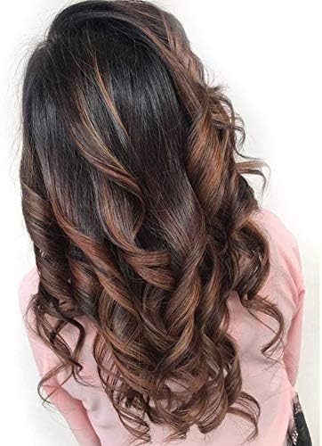 Body Wave Highlights Ombre Lace Front Wig Brazilian Remy Human Hair Wigs For Black Women 130% Density Natural Hairline With Baby Hair 16inch