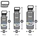 Healthy Human Stainless Steel Water Bottle | Double Walled Vacuum Insulated Water Thermos for Adults | Eco-Friendly Travel Bottles with Leak Proof Lid (Slate Gray, 21 oz/ 621 ML)