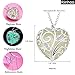 RINHOO Glow in The Dark Heart Charm Pendant Ladies Jewelry(Blue)