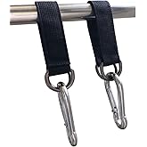 AIVOOF Swing Straps, 2 PCS 24cm / 9.45inches Heavy Duty Hanging Straps Holds 440 lbs with Carabiner Perfect for Tree Swing Seat, Hammock, Plank