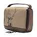 HOJ CO. Deer Zip Around Toiletry Bag - Canvas & Leather Men's Dopp Kit - Toiletry Organizer