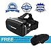 Virtual Reality Headset - 360° VR Goggles for iPhone 6 6 Plus 7 7 Plus Android & Smartphones 4 to 6 IN - Plays 3D Games in VR Helmet - Best VR Glasses Set w/ FREE Remote Controller By VisionCast