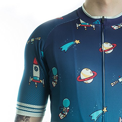 Racmmer Mens Breathable Short Sleeve Cycling Jersey Bike Shirt Cycling Clothing - Thumbnail 7
