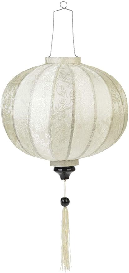 Amazon De Vietnamesische Orientalische Seide Bambus Handgefertigte Laterne Lampe Chinesische Weisse