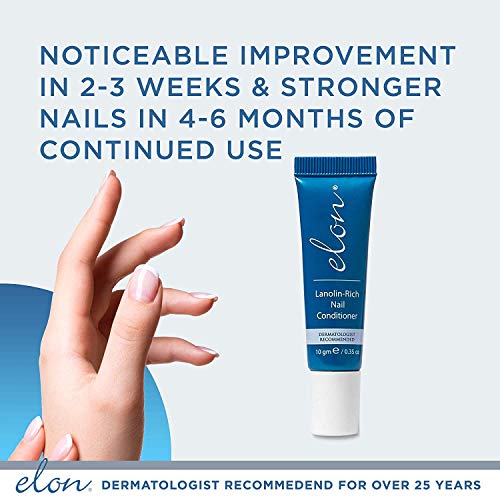 Elon Lanolin Rich Nail Strengthener 10g Tube + 7.5g Jar Nail Cuticle Conditioner Cream