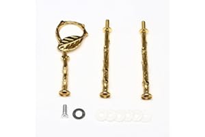 HogarTech 2-Tier or 3-Tier Cake Stand for Dessert Display, Zinc Alloy Construction, Gold or Silver Finish, Detachable Design 