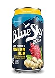 Blue Sky Cane Sugar Soda (Ginger Ale, 12 Ounce, Pack of 24)
