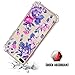 Cutebe Shockproof Hard PC+ TPU Bumper Case Scratch-Resistant Cover for Apple iPhone 7 Plus(2016)/iPhone 8 Plus(2017) Flower