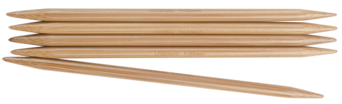 ChiaoGoo Double Point Knitting Needles 6-inch 5/Pkg-Size 15/10mm, Other, Multicoloured, 0.63 x 3.81 x 21.33 cm