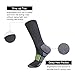 JOYNÉE Mens 6 Pack Athletic Cushion Crew Socks Performance Running Socks,Grey,Sock Size:10-13