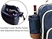 Insulated Picnic Backpack for 4 Persons with Full Stainless Cutlery Set, Roomy Cooler Compartment, Bottle Holder and Large Waterproof Mat