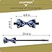 AVANTMEN Pre-tied Adjustable Men's Bow Ties Solid Mixed Color Satin Assorted Boys Bowties in Bulk 9PCS-C