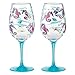 Enesco Designs by Lolita Seahorse Acrylic Wine Glasses, Set of 2, 16 oz.