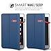 MoKo iPad Mini 3 / 2 / 1 Case, Slim Lightweight Smart-shell Stand Cover with Translucent Frosted Back Protector for Apple iPad Mini 1 / Mini 2 / Mini 3, Navy BLUE (with Auto Wake / Sleep)