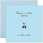 CENTRAL 23 - Nice’n’Naughty Birthday Card - “Little Seaman” - For Him Her Men Women Wife Husband Best Friend Sister Brother 2