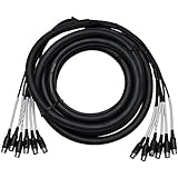 Seismic Audio SAMI-6x20 6-Channel 20-Feet MIDI Snake Cable for Keyboards
