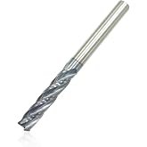 3/8" Carbide End Mill, Extra Long, 4" Overall Length, 4 Flute, AlTiN Coated | Solid Carbide Square End Mill, Helix Angle: 30&deg;, 3/8" Cutting Diameter,1-3/4" Length of Cut