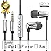 GGMM C300 Metal Earbuds In-Ear headphone with One button Remote Control (Gray)