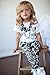Baby Girls Zebra-stripe White T-shirt+pants Two-pieces Outfits Set 2-9y (2-3 Years, Black&white)