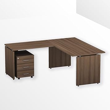 Fumu Office Corner Desk L160x80 P160x60 H72 With Side Extension