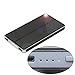 PowerGreen Solar Charger Portable 10000mAh High Speed Charging LED Flashlight Design Power Bank with Dual USB Outputs for Phones(Black)