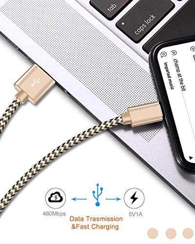 iPhone Charger Cable，iPhone Cable 3 Pack 1.5M, Nylon Braided iPhone Charger Extra-Strong iPhone Lead Fast Charging Cable Compatible iPhone 11Pro/11/X/Xs/Xr/SE/8/8Plus/7/7Plus/6/6Plus/5 iPad & More