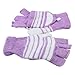 Lsgoodcare Purple USB Fingerless Heating Knitting Hands Warm Gloves Gloves for Women Men Girls Boys