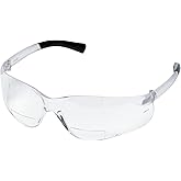 MCR Safety Glasses BearKat ‎‎BKH15 Clear Polycarbonate lenses, UV light protective eyewear with Scratch Resistant Duramass Technology, Bifocal Safety Glasses 1.5 Diopter