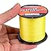 Baikalbass SuperPower Braided Fishing Line 4 Strands Strong Multifilament PE Braid Wire for Saltwater 328Yard/300M 30LB Yellow
