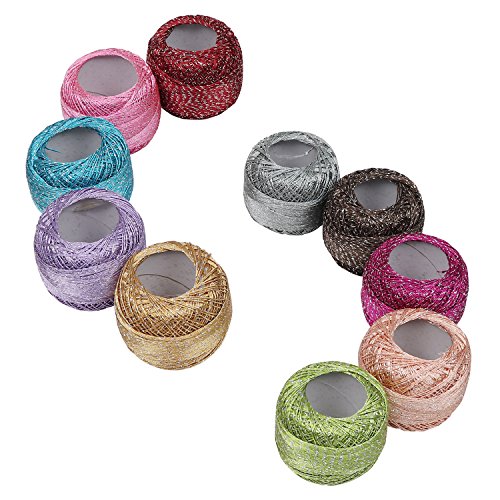 4 Sparkly+Colourful+Glitter+Thread+Kurtzy