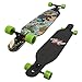 BACKFIRE Drop Through Longboard Complete Double Kick 42x9.5inch Professional longboards (Green)