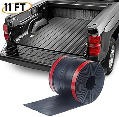 Adhesive Universal Rubber Truck Bed Tailgate Gap Cover Filler Seal Shield Lip Weather Stripping Cap Seal Kit 4 25 11 Black Amazon Ae