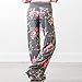 Wide Leg Pants, Kimloog Women Floral Print High Waist Loose Casual Drawstring Trousers (L, Dark Gray)