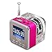 Music Player, soled Mini Digital Portable Music MP3/4 Player TF Card USB Disk Speaker FM Radio with Discoloration Rose