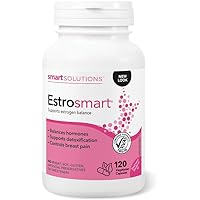 Smart Solutions Estrosmart Vegetarian Capsules, Balances Hormones, Supports Estrogen Metabolism, and Controls Breast Pain. Wi