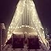 12AMP Fairy Lights and String Lights,Waterproof Premium Silver Wire(3Wire) 66Ft 200 Led Plug in with UL Adapter,Firefly Starry Moon Lights for Bedroom DIY Wedding Party Patio Christmas