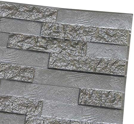 Diy立体壁紙 レンガ 防音シートウォールステッカー 3d 壁紙 軽量レンガシール 壁紙シール 3d自己粘着アートウォールステッカー 防水フォーム壁紙パネル リビングルームの装飾家の家の装飾テレビの背景 自己粘着 防水 断熱 Diyクッション シー タイル Color Gray Size