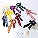 Aileam 9 PCS Hair Scrunchies Bow Velvet Elastics Hair Ties Scrunchy Hair Bands Vintage Aceessories Ponytail Holder for Women Girls